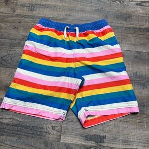 Hanna Andersson Colorful Rainbow Swim Shorts